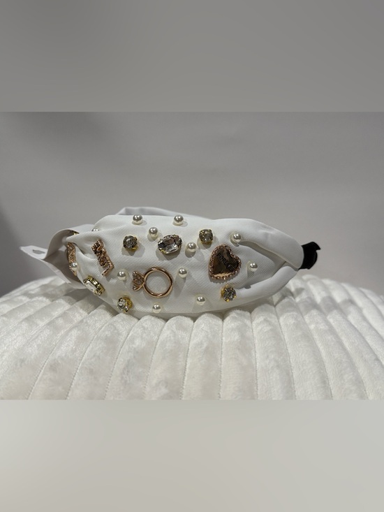Laura Ford Accessories - White embellished headband. NWT